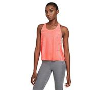 Nike Femme W Np Cln Tank Net Vest, Bright Mango/White/(Metallic Silver), L EU