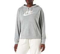 Nike Femme W Nsw Gym Vntg Gfx Easy Po Hoodie Veste, Dk Grey Heather/White, M EU