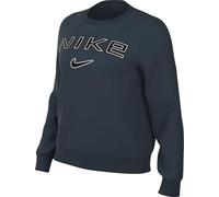 Nike Femme W NSW Phnx FLC STD Logo Crew Top, Armory Navy/Photon Dust/Black, M EU