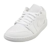 NIKE Femme WMNS AIR Jordan 1 Low Sneaker, White/White-White, 38.5 EU