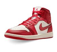 Nike Femmes Air Jordan 1 Mid Chaussures, Sail/Team Red/Varsity Red, 40.5 EU