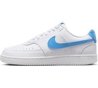 Nike Femmes W Tribunal Vision Lo Nn Chaussure de Sport, Blanc Uni Bleu, 42.5 EU