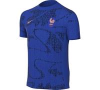 Nike FFF Academy Pro Haut de Foot D'avant-Match À Manches Courtes Nike Dri-fit pour Ado Haut de Football pré-Match Mixte Enfant