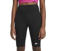 Nike Fille G Nsw Bike 9 In Shorts, Noir/Blanc, 7-8 ans EU