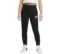 Nike Fille G Nsw Club Ft Hw Fttd Pants, Black/White, XL (156-166cm)