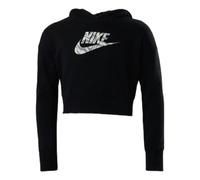 Nike Fille G Nsw Crop Hoodie Fill Sweatshirt, Noir, 7 ans EU