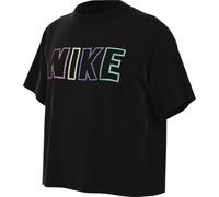 Nike Fille G NSW Tee Essential AOP Shirt, Noir, 12-13 Ans EU