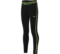 Nike Fille NP DF Tght Sport Pack Tights, Black/Volt/Volt, 8-9 Ans EU