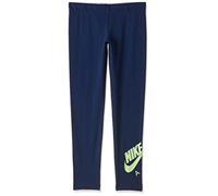 Nike Fille Nsw Air Favorites Lggng Leggings, Blue Void / Lime Glow, 13 ans EU