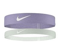 Nike Lot de 2 bandeaux flexibles pour homme - Pour la course à pied, le fitness, l'entraînement - Lilac glacé/argent clair/blanc - Taille unique