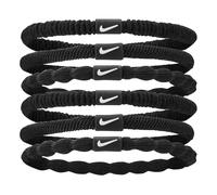 Nike Élastiques à cheveux Flex Hair Tie Lot de 6 pour femme Noir/blanc Taille unique