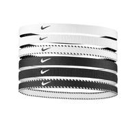 Nike Flex Classic Headbands Lot de 6 bandeaux élastiques pour cheveux sport W/B (6 unités)