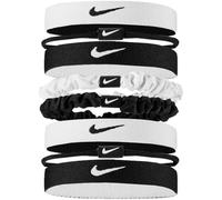 Nike – Élastique pour cheveux – Taille unique – Noir/Blanc