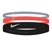 Nike Flex Classic Mixed Width 3 PK Metallic Bandeau pour homme Iron Purple/Ember Glow/Metallic Silver One Size