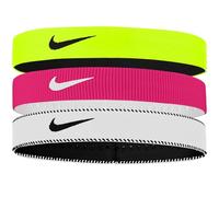 Nike Flex Classic Wide 3PK Bandeau pour homme Volt/Vivid Pink/Black One Size