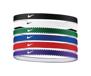 Nike Flex Lot de 6 Bandeaux Classiques Élastiques pour Cheveux Sport Royal (6 Unités)
