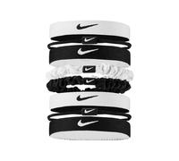 Nike - Élastique pour Cheveux (Taille Unique) (Noir/Blanc)