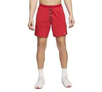 Nike Flex Stride Short de course 2 en 1 pour homme 17,8 cm, Rouge universitaire/rouge universitaire, Taille M