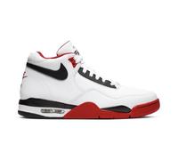 NIKE Flight Legacy Baskets pour homme, Blanc Noir Rouge Université, 46 EU