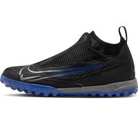 Nike Football Soccer Shoe Jr Phantom Gx Academy DF TF, Black/Chrome-Hyper Royal, DD9556-040, 36 EU (4Y US)