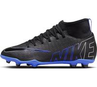 Nike Football Soccer Shoe Jr Superfly 9 Club FG/MG, Black/Chrome-Hyper Royal, DJ5959-040, 32 EU (1Y US)