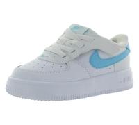 NIKE Force 1 Low EASYON BT Sneaker, White White Aquarius Blue, 23.5 EU