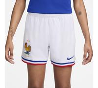 Short de foot Replica Nike Dri-FIT FFF 2024 Stadium Domicile pour femme - Blanc L (FR 46-48)