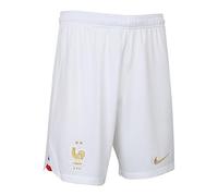 Nike France Homme Season 2022/23 Official Shorts, White/White/Metallic Gold, S EU