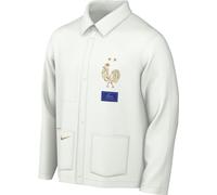 Nike France Jacket Fff M Nl Chore Coat Jkt Ul, Summit White/Club Gold, FZ5942-121, L