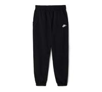 Nike Full Length Pant G NSW Club FLC Loose Pant Lbr, Black/Black/White, FD2933-010, M
