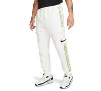 Nike Full Length Pant M NSW Repeat SW FLC Cargo Pant, Summit White/Summit White/Black, DX2030-122, L