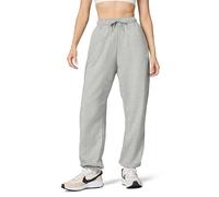 Nike Full Length Pant W NSW Club FLC Mr Os Pant, DK Grey Heather/White, DQ5800-063, L-S