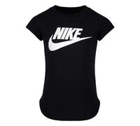 Nike Futura Sport Splash Tee, T-Shirt à Manches Courtes pour Fille avec Logo pailleté (36F269-023) (2/3 Ans, Noir)