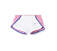 Nike G NK Dry Sprinter Short Sport Fille, White/Magic Flamingo/Hyper Blue/(Hyper Blue) (c/O), FR : XS (Taille Fabricant : XS)