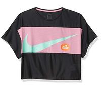 Nike G NK Top SS JDIY T-Shirt Fille, Black/Magic Flamingo/(Emerald Rise), FR : S (Taille Fabricant : S)