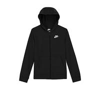 Nike Gar on B Nsw Ft Club Fz Sweatshirt, Black/White, 12 ans EU
