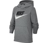 Nike Gar on Club + Hbr Po Sweat capuche, Carbon Heather, 116 EU