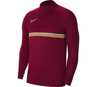 Nike Garçon Acd21 Dril Top Sweatshirt, - Rouge/Blanc/Or Jersey, M/10-12 ans