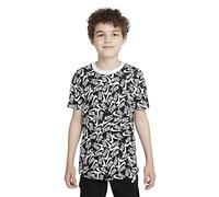 Nike Garçon B Nsw Tee Futura Aop T Shirt, Black/White, 12 ans EU