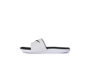 Nike Garçon Kawa Slide (GS/PS) Tongs-et-Claquettes, White Black, 28 EU