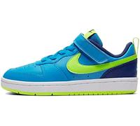 Nike Garçon Unisex Kinder Court Borough Low 2 Basket, Laser Blue/Lemon Venom-MIDNIGH, 30 EU