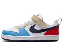 NIKE Garçon Unisex Kinder Court Borough Low Recraft (PS) Basket, White Thunder Blue LT Crimson, 28 EU