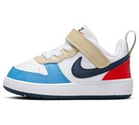 Nike Court Borough Low 2 Baby/Toddler Shoe Wht/Blu/Red C6 (22.5) Male
