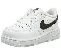 Nike Garçon Unisex Kinder Force 1 (TD) Chaussure de Piste d'athltisme, Blanc et Noir, 22 EU