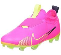 NIKE Garçon Unisex Kinder Zoom Vapor 15 Academy FG/MG Chaussure de Football, Pink Blast/Volt-Gridiron, 33.5 EU
