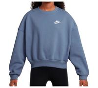 Nike - Girl's Club Fleece Boxy Crew-Neck Sweatshirt - Pull - XS - world indigo / white