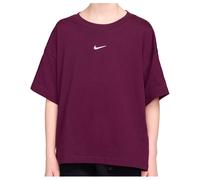 Nike - Girl's NSW Tee Boxy Essential LBR - T-shirt technique - S - bordeaux