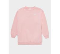 Nike Girls' Oversized Club Fleece Sweatshirt Junior - Medium Soft Pink 8-10Y