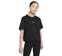 Nike Girl's Shirt G NSW Tee Essntl SS Boxy, Black/White, DH5750-010, XL