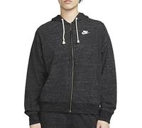 Sweatshirt à capuche Nike Sportswear Gym Vintage Full Zip noir mat femme - M